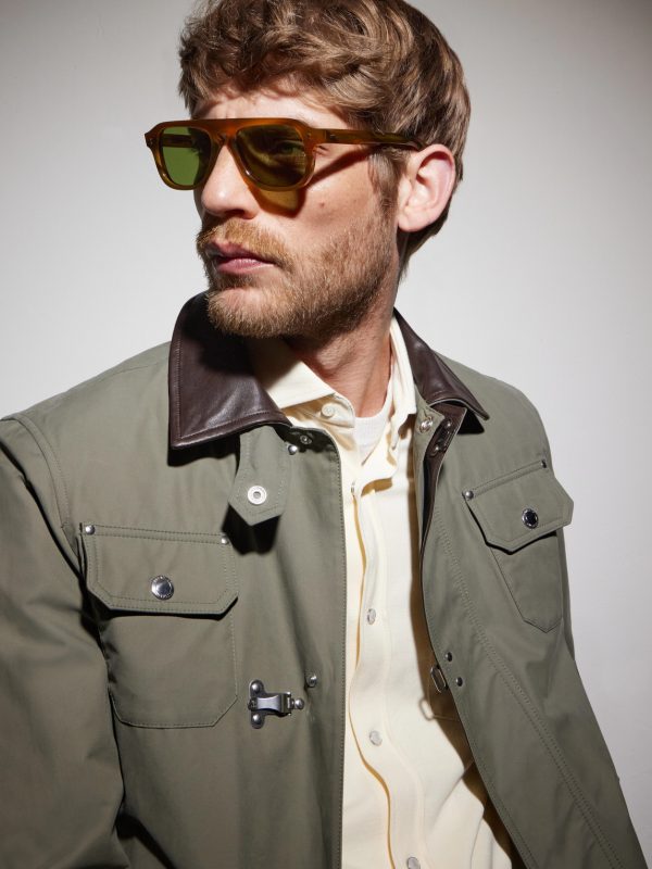 GR14 Aviator-Style Acetate Sunglasses - BK GR14 Aviator-Style Acetate Sunglasses - BK