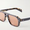 Navigator Aviator-Style Acetate Sunglasses - CU Navigator Aviator-Style Acetate Sunglasses - CU