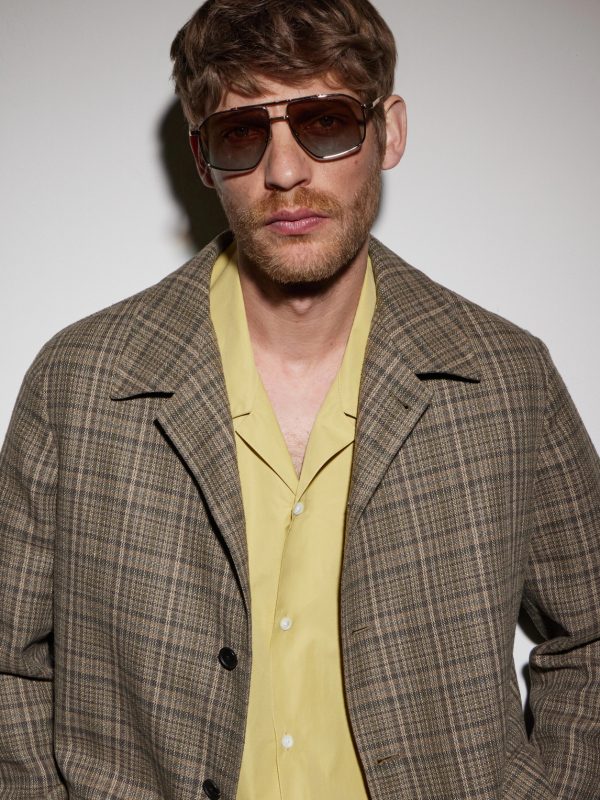 1424 Aviator-Style Gold-Tone and Silver-Tone Sunglasses - BK 1424 Aviator-Style Gold-Tone and Silver-Tone Sunglasses - BK