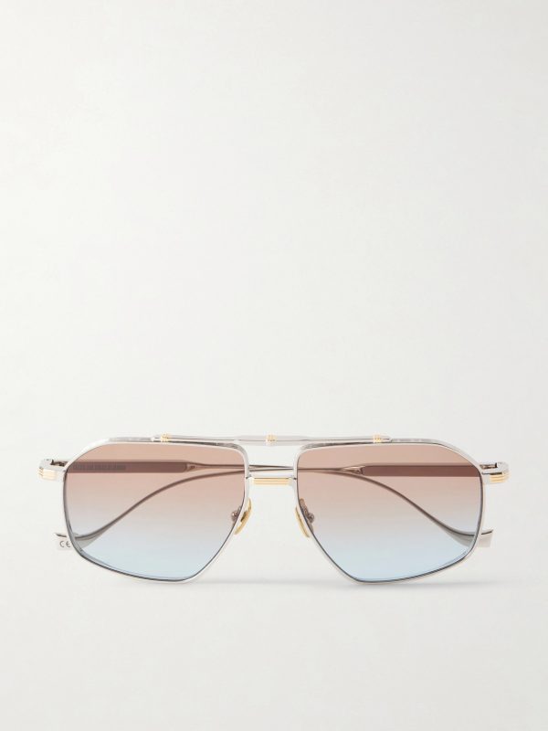 1424 Aviator-Style Gold-Tone and Silver-Tone Sunglasses 1424 Aviator-Style Gold-Tone and Silver-Tone Sunglasses