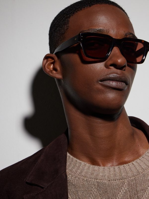 1432 Square-Frame Acetate Sunglasses - OU