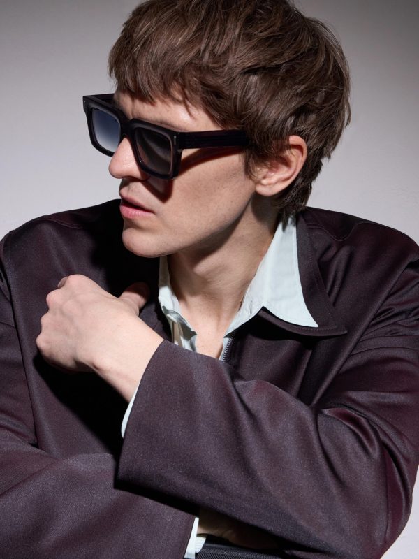 9386 Square-Frame Acetate Sunglasses - BK 9386 Square-Frame Acetate Sunglasses - BK