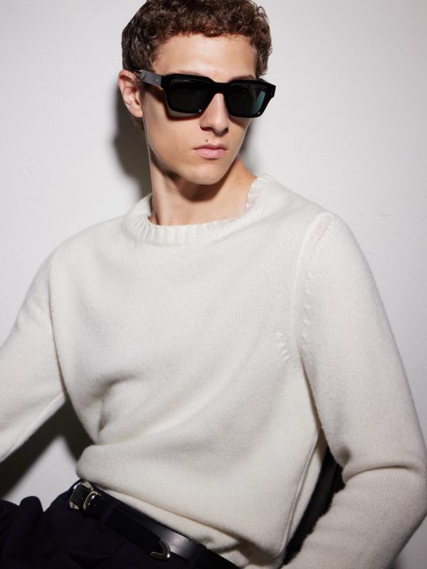 Square-Frame Acetate Sunglasses - BK Square-Frame Acetate Sunglasses - BK