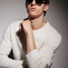 Square-Frame Acetate Sunglasses - OU Square-Frame Acetate Sunglasses - OU