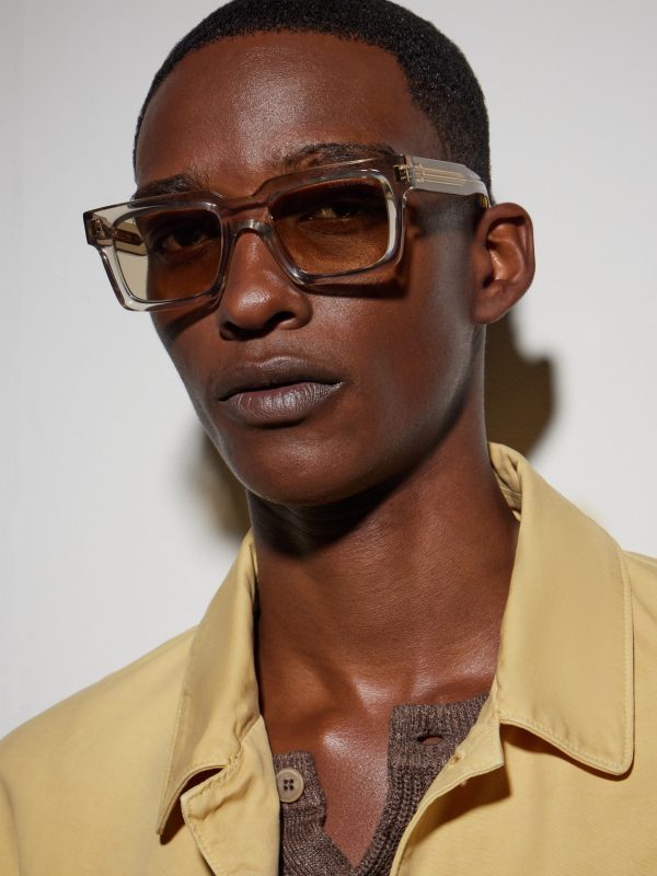 9386 Square-Frame Acetate Sunglasses - BK