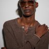 9386 Square-Frame Acetate Sunglasses - OU