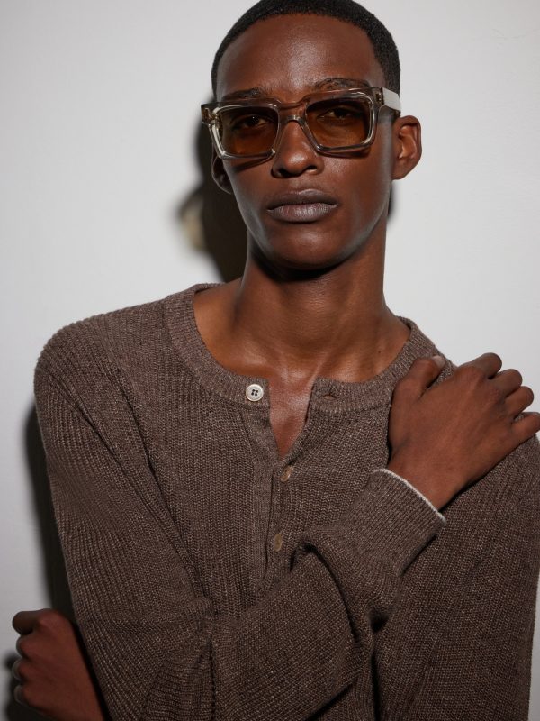 9386 Square-Frame Acetate Sunglasses - OU