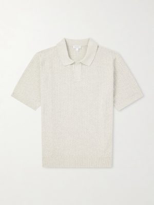 Vintage Cotton-Mesh Polo Shirt Vintage Cotton-Mesh Polo Shirt
