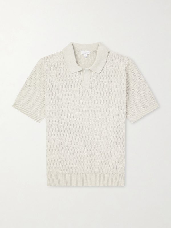 Vintage Cotton-Mesh Polo Shirt Vintage Cotton-Mesh Polo Shirt