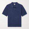 Vintage Cotton-Mesh Polo Shirt