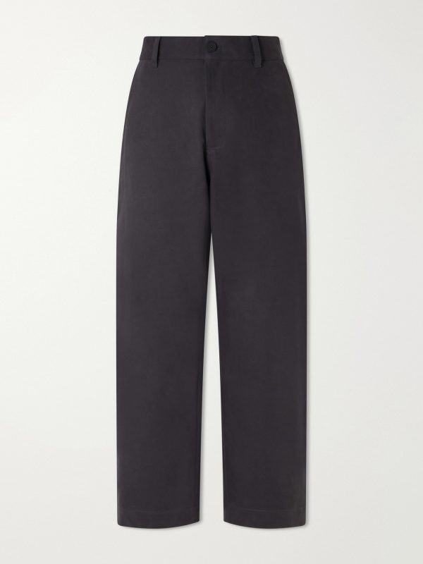 Barrel-Leg Cotton-Twill Trousers Barrel-Leg Cotton-Twill Trousers