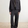 Barrel-Leg Cotton-Twill Trousers - OU Barrel-Leg Cotton-Twill Trousers - OU