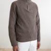 Ryker Ribbed Recycled-Cashmere and Wool-Blend Half-Zip Sweater - FR