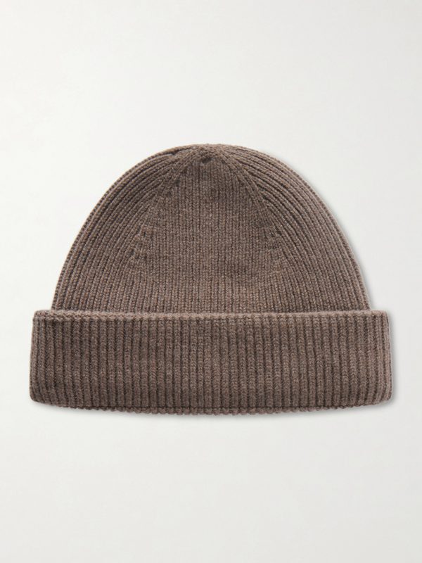 Sunday Ribbed Cashmere and Wool-Blend Beanie Sunday Ribbed Cashmere and Wool-Blend Beanie