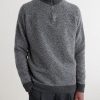 Recycled-Cashmere and Wool-Blend Half-Zip Sweater - FR Recycled-Cashmere and Wool-Blend Half-Zip Sweater - FR