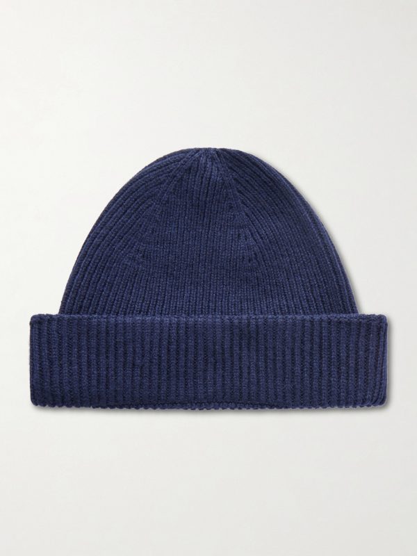 Sunday Ribbed Cashmere and Wool-Blend Beanie Sunday Ribbed Cashmere and Wool-Blend Beanie