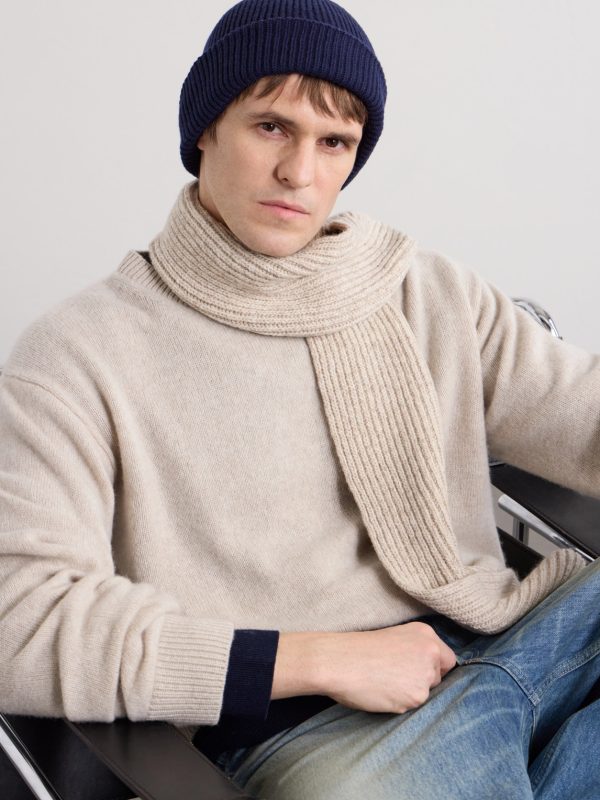 Sunday Ribbed Cashmere and Wool-Blend Beanie - OU Sunday Ribbed Cashmere and Wool-Blend Beanie - OU
