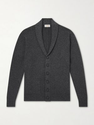 Rockford Shawl-Collar Recycled-Cashmere and Merino Wool-Blend Cardigan