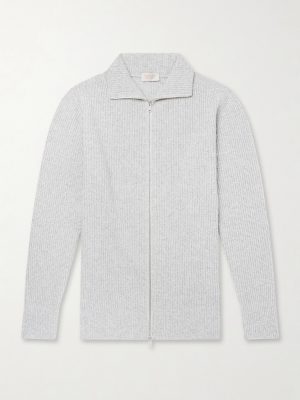 Mallam Ribbed Recycled-Cashmere and Wool-Blend Zip-Up Cardigan Mallam Ribbed Recycled-Cashmere and Wool-Blend Zip-Up Cardigan