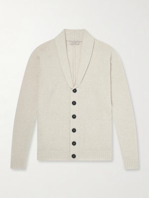 Rockford Shawl-Collar Recycled-Cashmere and Merino Wool-Blend Cardigan