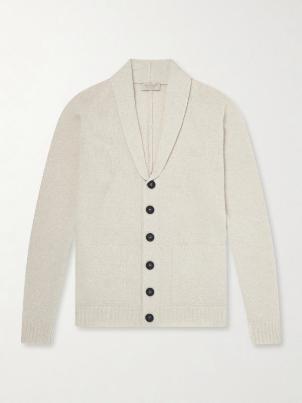 Rockford Shawl-Collar Recycled-Cashmere and Merino Wool-Blend Cardigan
