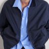 Cotton-Blend Twill Harrington Jacket - CU Cotton-Blend Twill Harrington Jacket - CU
