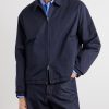 Cotton-Blend Twill Harrington Jacket - FR Cotton-Blend Twill Harrington Jacket - FR