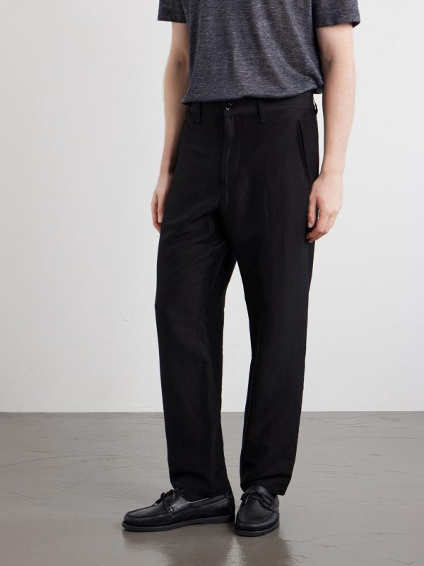 Evan Straight-Leg Wool and Linen-Blend Trousers - FR