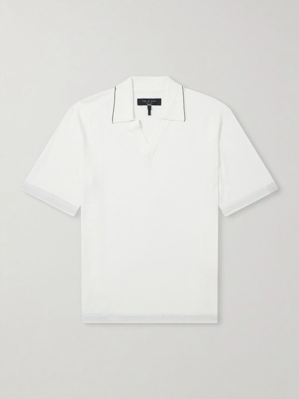 Conrad Cotton and Silk-Blend Polo Shirt Conrad Cotton and Silk-Blend Polo Shirt