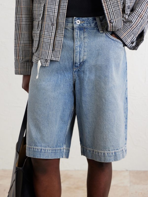 Wide-Leg Denim Shorts - E1 Wide-Leg Denim Shorts - E1