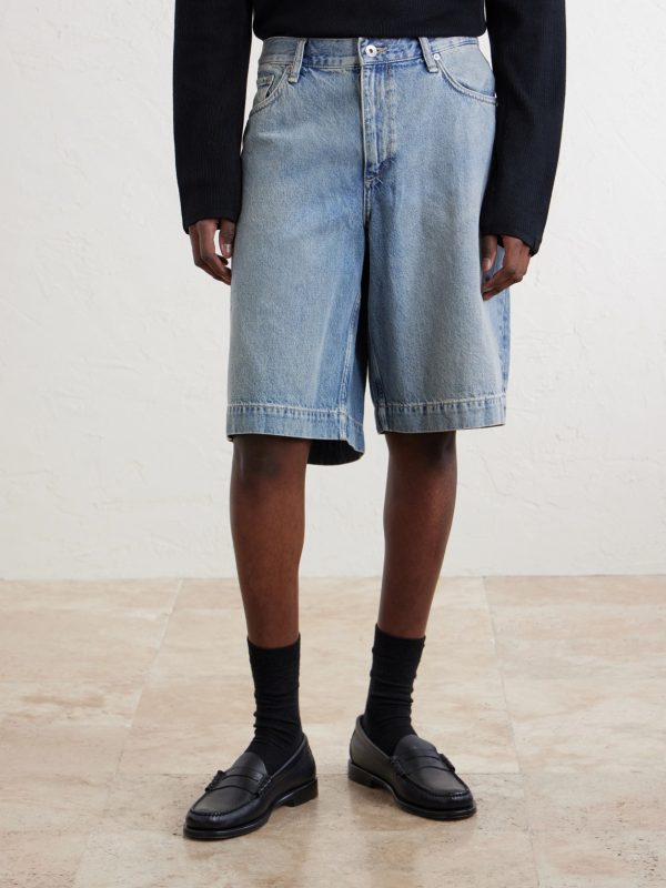 Wide-Leg Denim Shorts - FR Wide-Leg Denim Shorts - FR