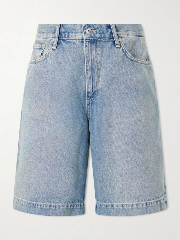 Wide-Leg Denim Shorts Wide-Leg Denim Shorts
