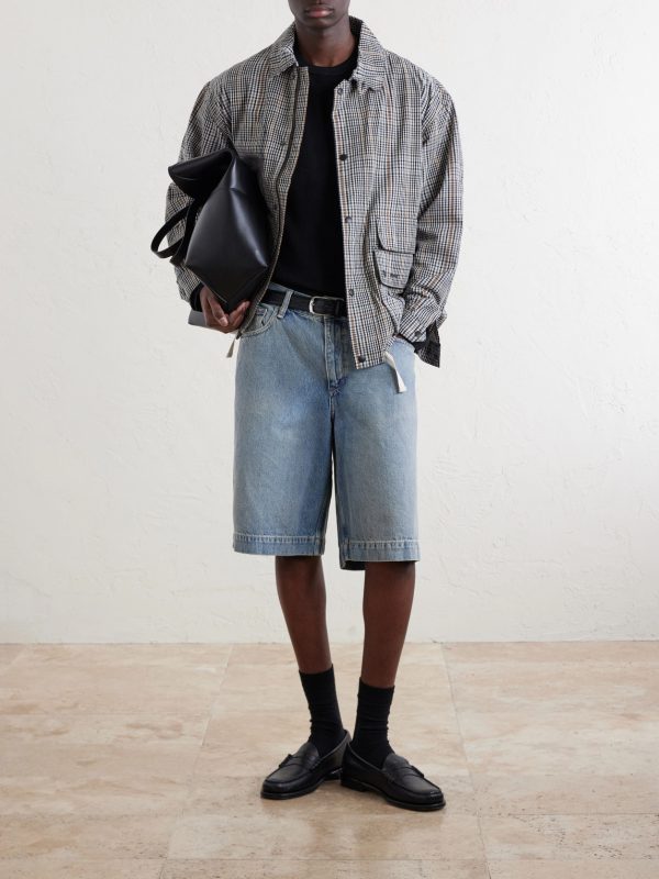 Wide-Leg Denim Shorts - OU Wide-Leg Denim Shorts - OU