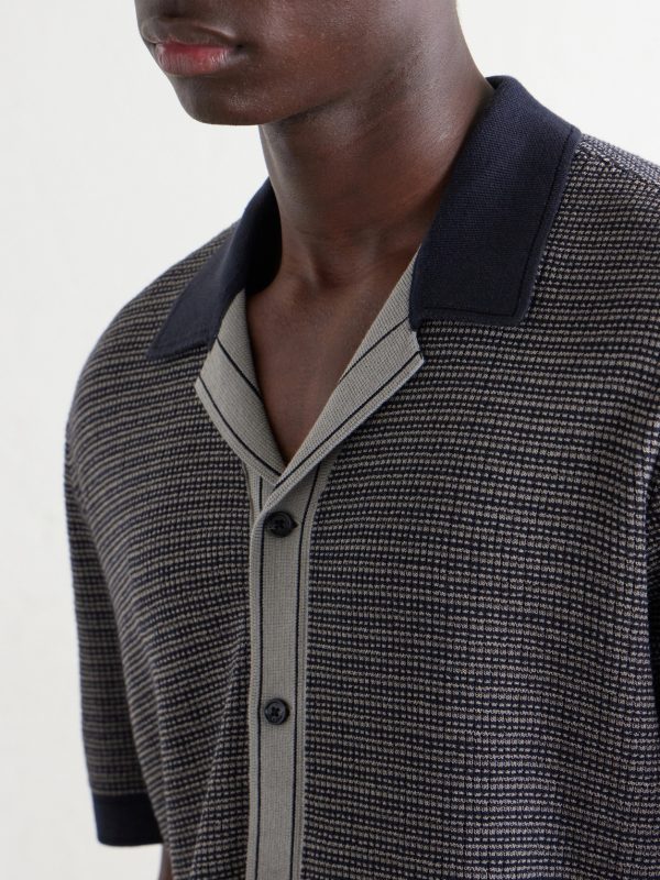 Camp-Collar Cotton-Blend Shirt - CU