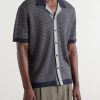 Camp-Collar Cotton-Blend Shirt - FR