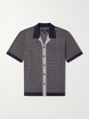 Camp-Collar Cotton-Blend Shirt Camp-Collar Cotton-Blend Shirt