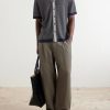 Camp-Collar Cotton-Blend Shirt - OU