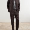 Evan Straight-Leg Pleated Linen Trousers - OU Evan Straight-Leg Pleated Linen Trousers - OU