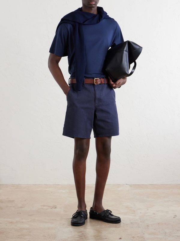Aero Straight-Leg Cotton-Blend Shorts - OU Aero Straight-Leg Cotton-Blend Shorts - OU