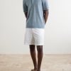Harvey Ribbed Cotton-Blend Polo Shirt - OU