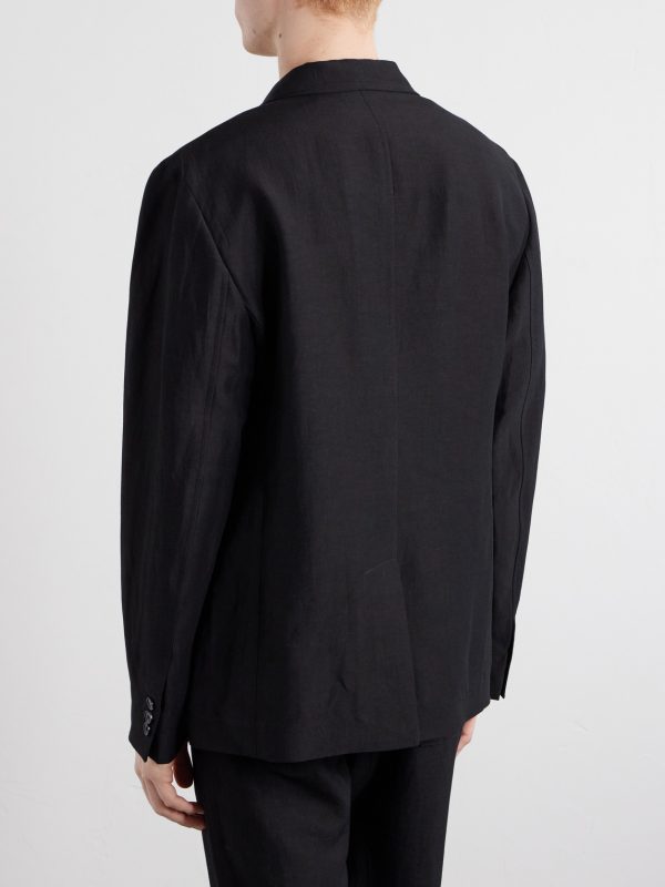 Skeleton Wool and Linen-Blend Suit Jacket - BK Skeleton Wool and Linen-Blend Suit Jacket - BK