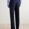 Straight-Leg Wool Suit Trousers - BK