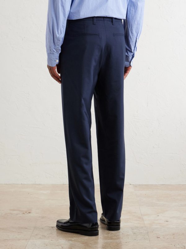Straight-Leg Wool Suit Trousers - BK