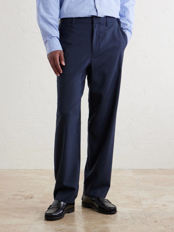 Straight-Leg Wool Suit Trousers - FR