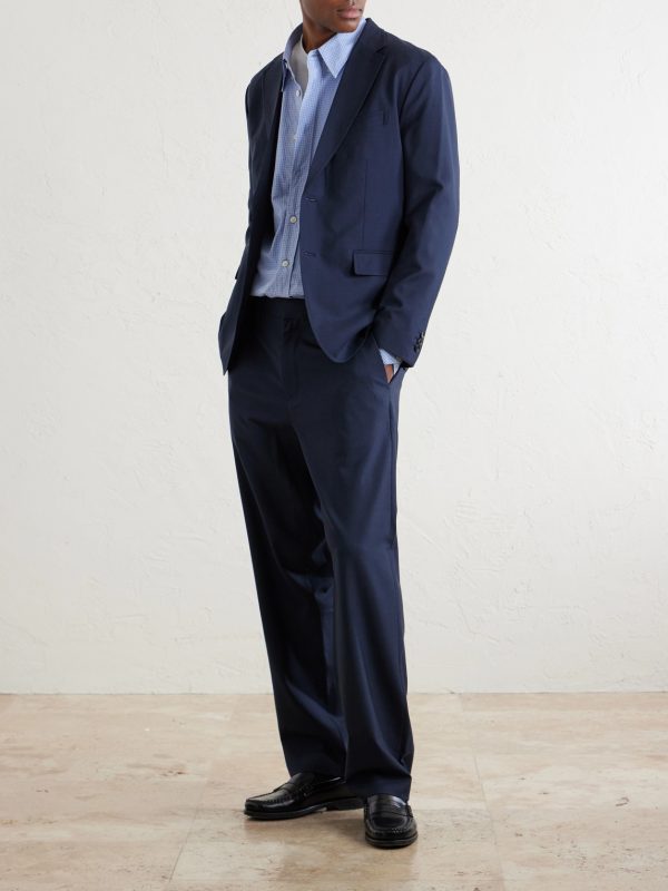 Straight-Leg Wool Suit Trousers - OU
