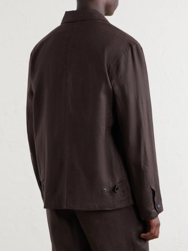 Calder Linen Jacket - BK