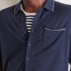 Conrad Cotton and Silk-Blend Polo Shirt - CU