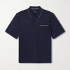 Conrad Cotton and Silk-Blend Polo Shirt