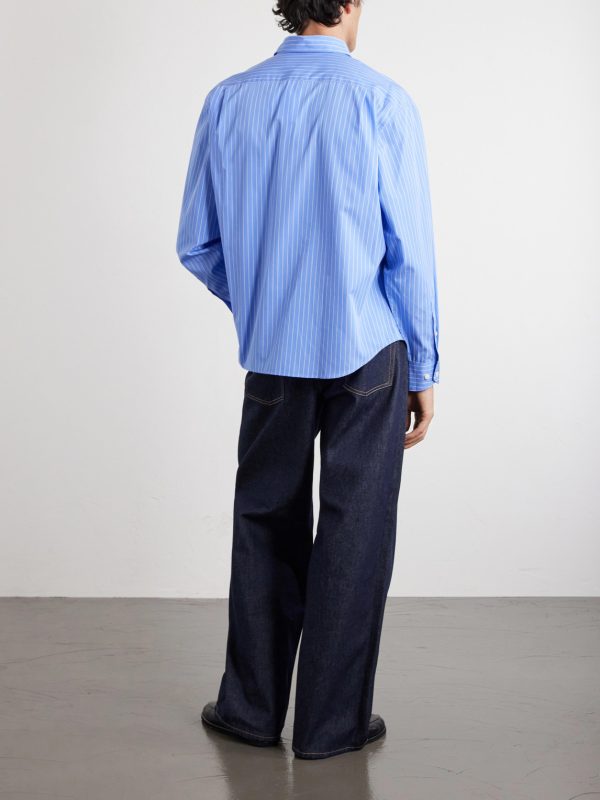 Striped Cotton-Poplin Shirt - BK