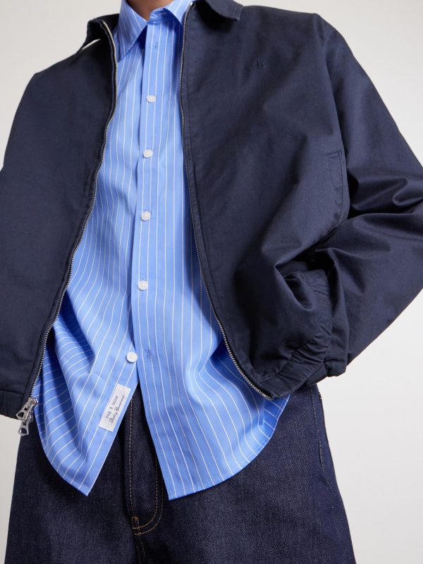 Striped Cotton-Poplin Shirt - CU